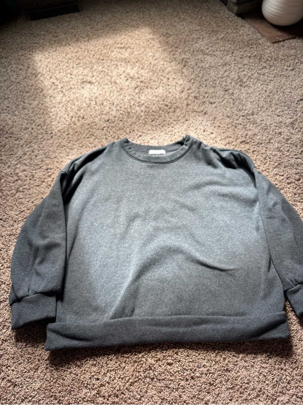 Cherish Women's Crewneck Sweater - Charcoal